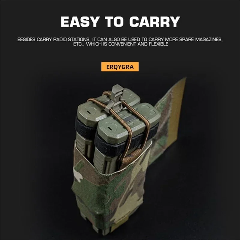 ERQYGRA Tactical Magazine V2 Side Pouch Vest Airsoft Hunting Molle System Accessories Paintball Outdoor CS Shooting Equipment