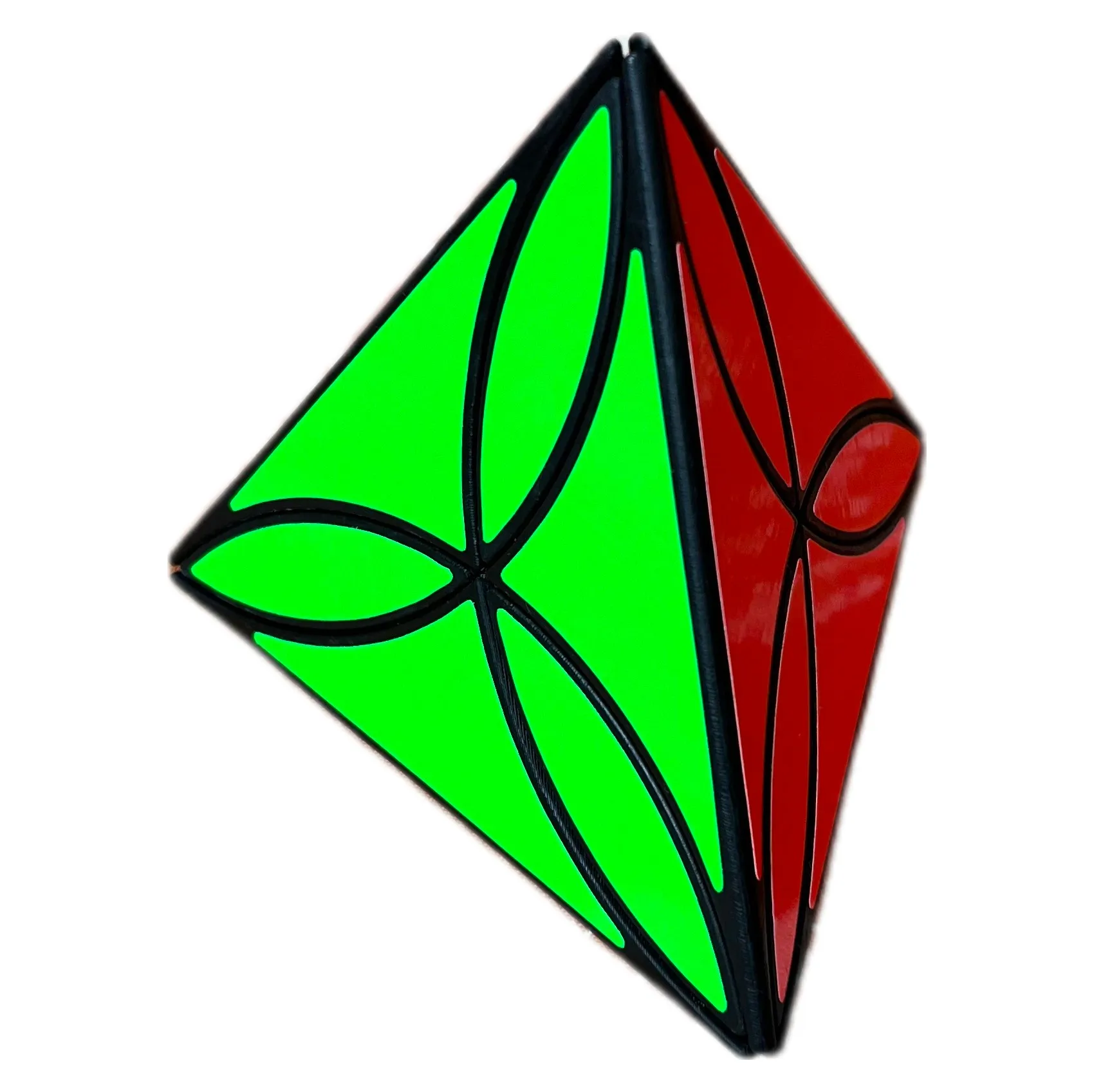 AJ Clover Pyramid Magic Cube Speed Puzzle Games Fidget Toys Gifts AJ Clover Pyramid Cube Clover Pyramid