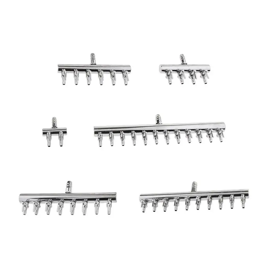 Stainless Steel Aquarium Air Valve Flow Control Lever Pump for Fish Tank Water Circulation