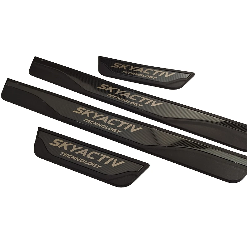 Auto door sill plate scuff plate threshold for Mazda CX-5 mazda 3 mazda 6 2012-2022,car accessories