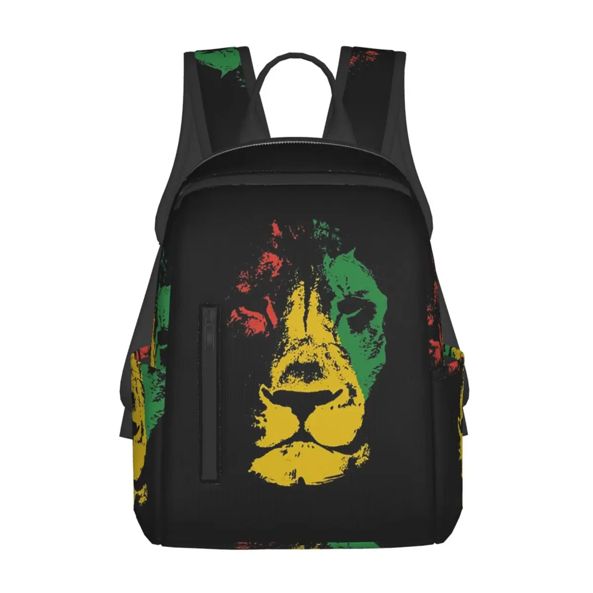 

Rastafarian Flag Lion Backpack Daypack Large Capacity Children BookBag School Bag Shoulder Bags for Men Women