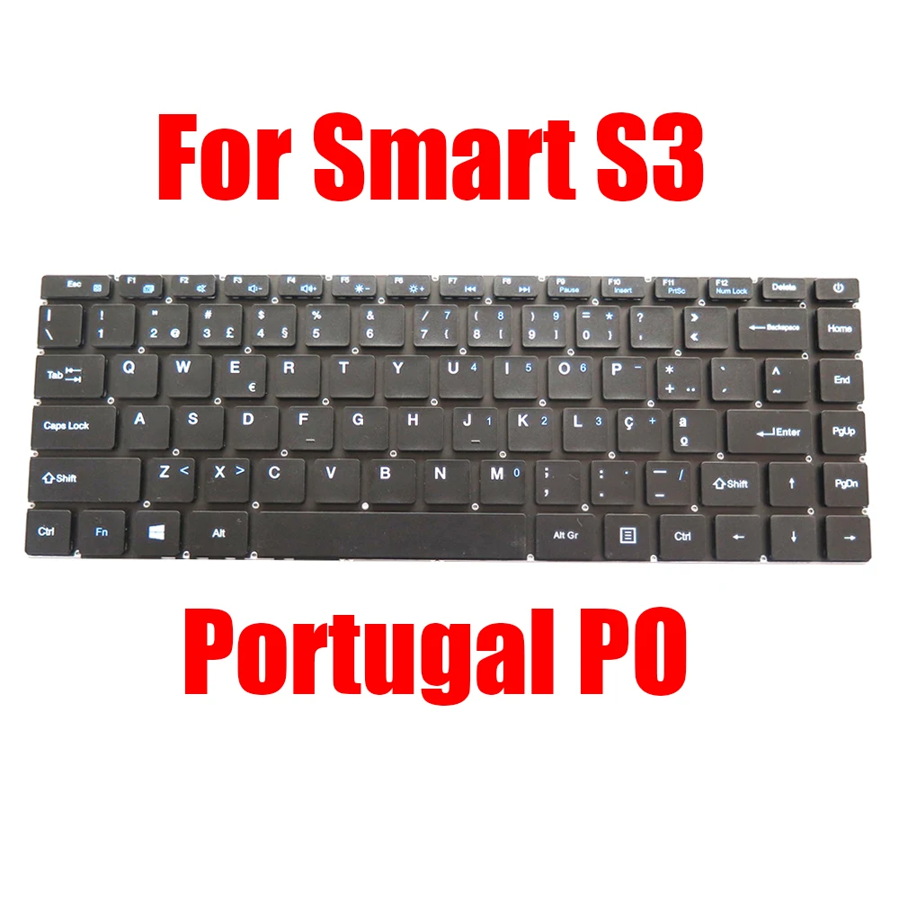 

Сменная клавиатура для ноутбука Portugal PO для EXO для Smart S3, черная