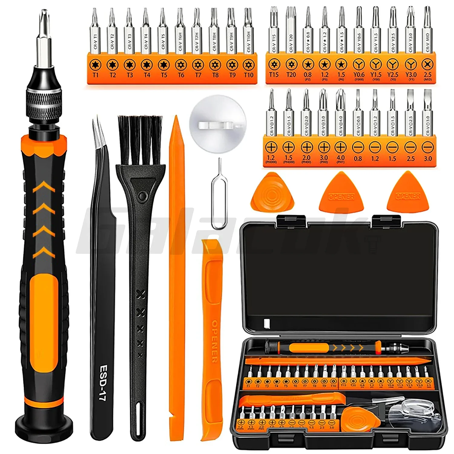 Juegos de destornilladores de precisión 40 en 1, Kit de herramientas de reparación de teléfonos, herramientas manuales multifuncionales, juego de bricolaje para Macbook Watch PC electrónico