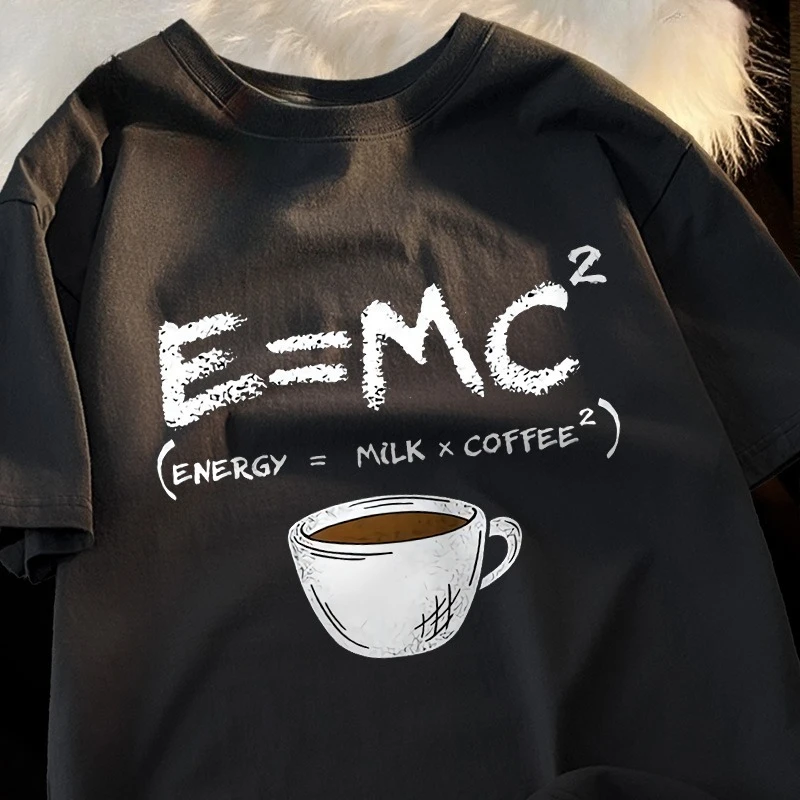 

Футболка Imprimé Formule Homme Ample Surdimension À Manches Courtes Pour Hommes Et Femmes En Pur Coton