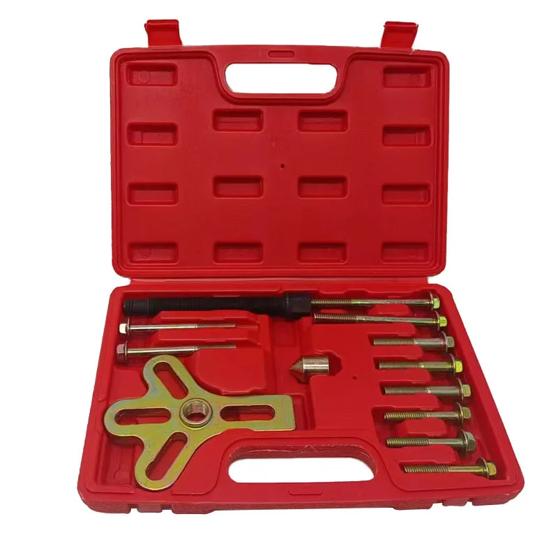 TBTOOLS Car Auto 13PCS Steering Wheel Gear Puller Set 3-Jaw Puller Remover Automotive Mechanical Repair Service Tool Kit TB334