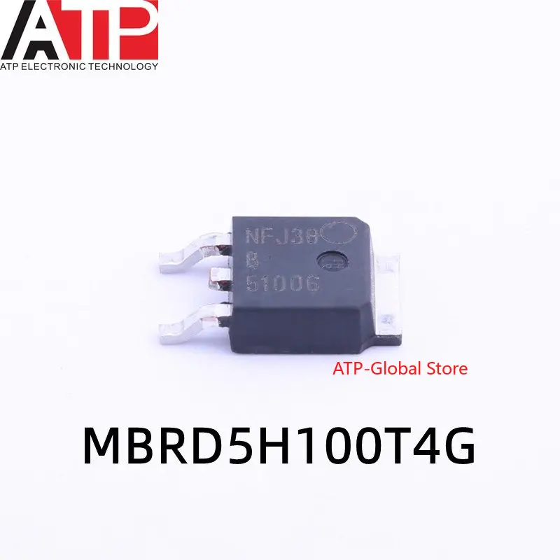 10PCS MBRD5H100T4G 5100G TO-252 5A 100V Original inventory of integrated chip ICs