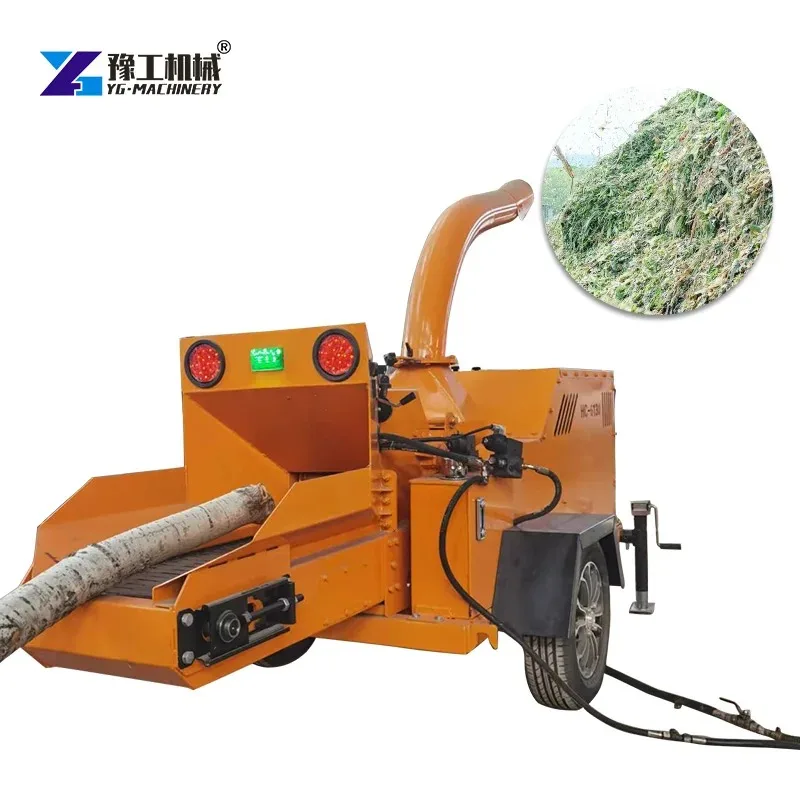 1000-5000 Kg/h Branch Sawdust Powder Crusher Making Machine Wood Chipper Shredder Machine Small and Big Model Capacity Output