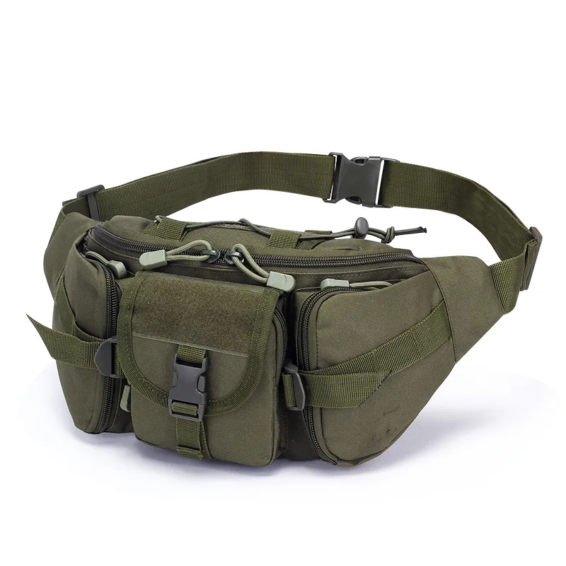 Riñonera táctica impermeable para exteriores para hombre, Camuflaje Molle, caza, senderismo, escalada, nailon, paquete de cinturón para teléfono