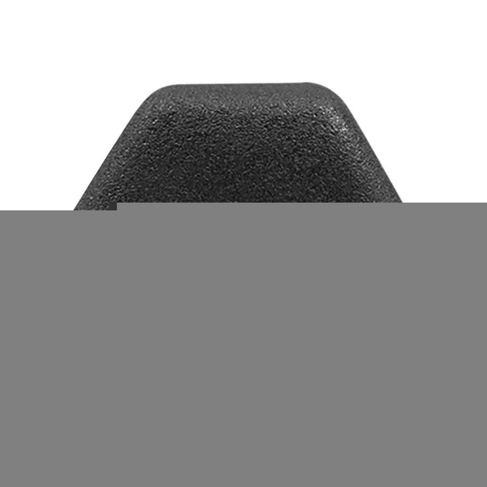 Neoprene Dumbbell 2 Pound Black Free Weight for Exercise Strength Training Home Gym Fitness Workout Equipment Hand Grip Muscle Building - view 3