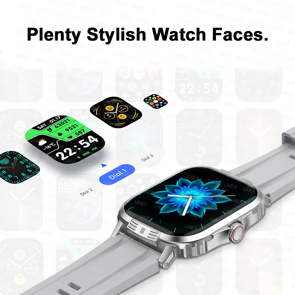 Businesst Smartwatch Man 2.01 HD Bluetooth Call Game Christmas Gift Health Tracker Clock Custom Photo Global Version Watch Sport