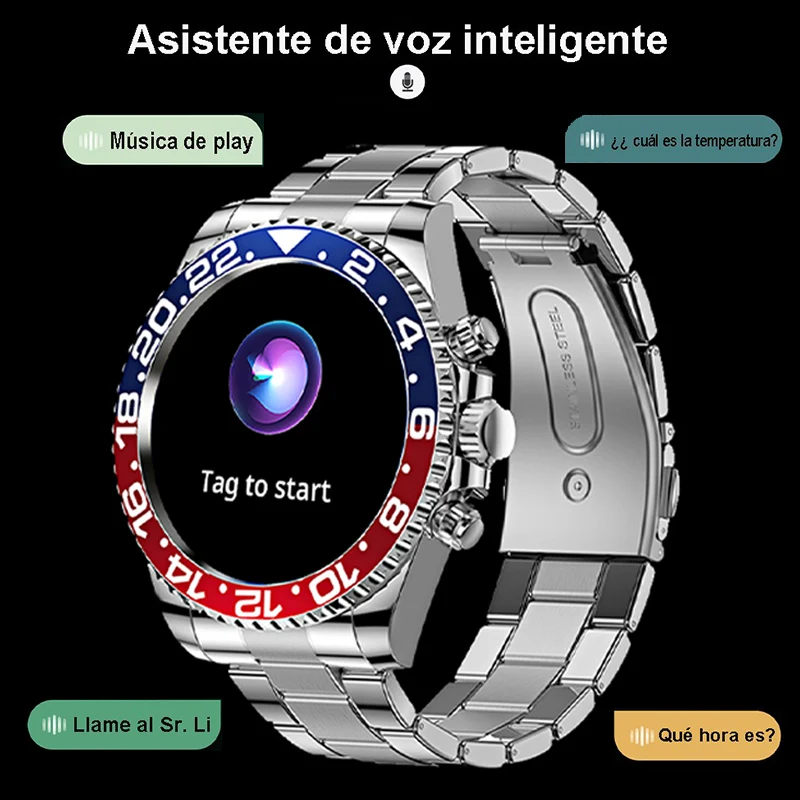 Smart Watch Men Multifunction Smartwatch 2022 Fitness Sports Waterproof Watches AW12 Steel Wrist Clock Bluetooth Call Connected