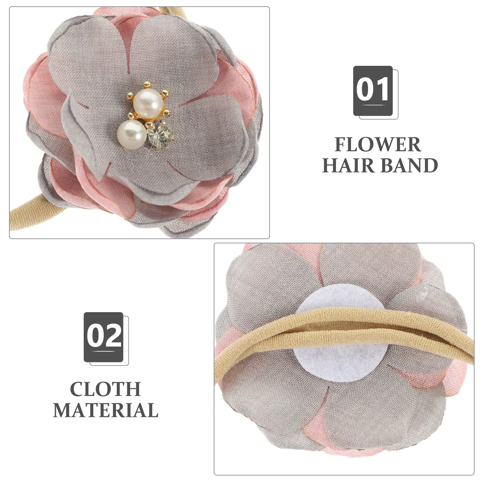 

10pcs Baby Girl Headbands Floral Infant Hair Bands Flower Elastic Headband For Newborn Toddler Girls Baby Shower Party