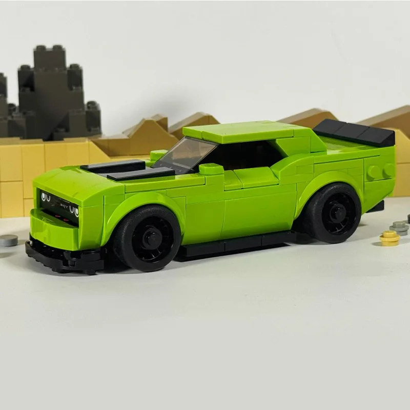 223 PCS Supercar Bob & Weave Challenger MOC Customize Modular Building Block Popular Kids Creative Design DIY Birthday Toy Gift