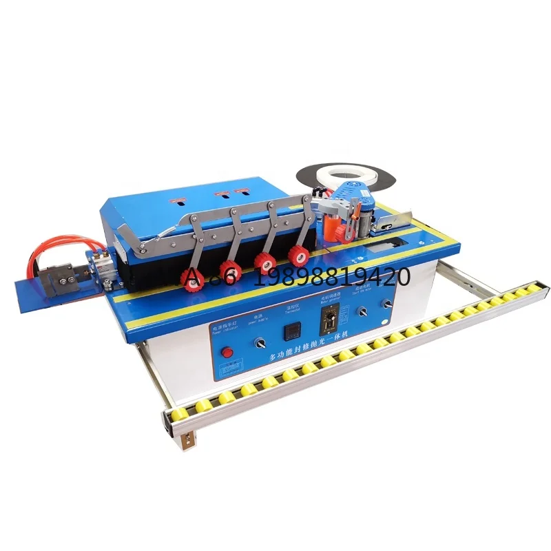 MY70B Furniture Particle Board Manual Pvc Melamine Edge Banding Machine Gluing Trimming Woodworking Tools