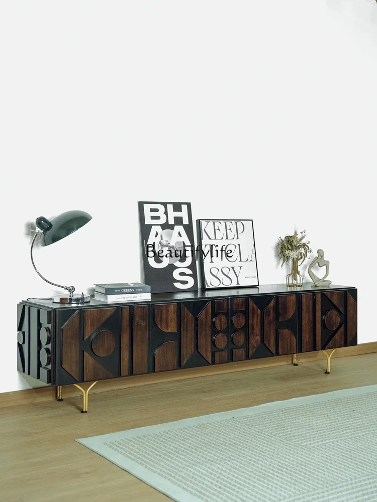 

FG28Solid Wood Coffee Table Retro Nordic Modern Minimalist Mid-Ancient Silent Style Cabinet