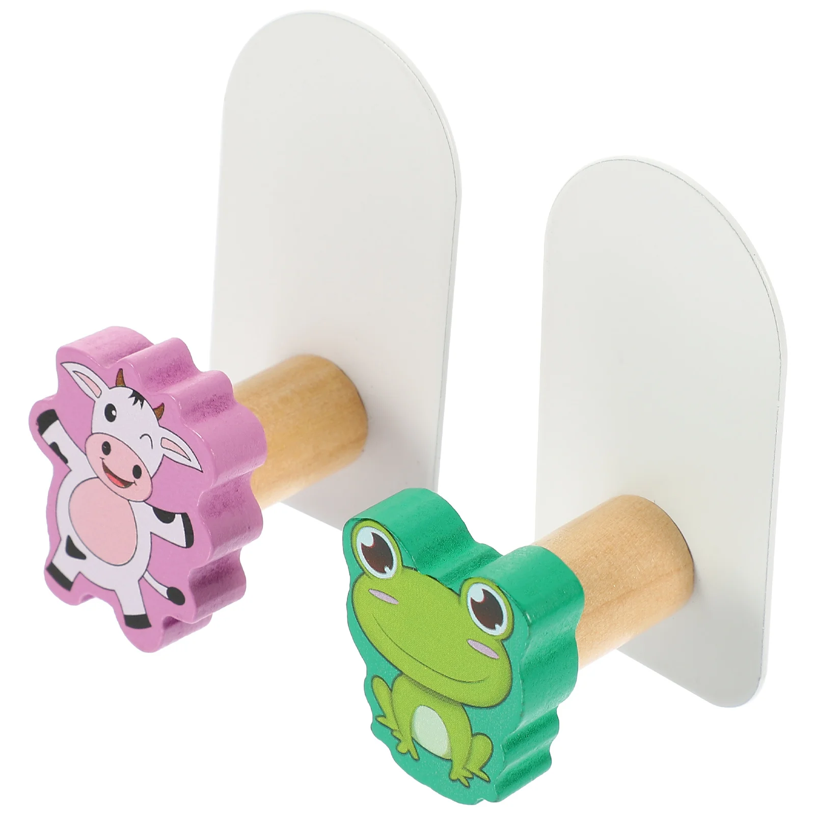 2 قطعة شماعات الرسوم المتحركة الحديثة الحد الأدنى مادة موثوقة وقت خدمة طويل الأمد للمناشف معاطف القبعات المحفظة