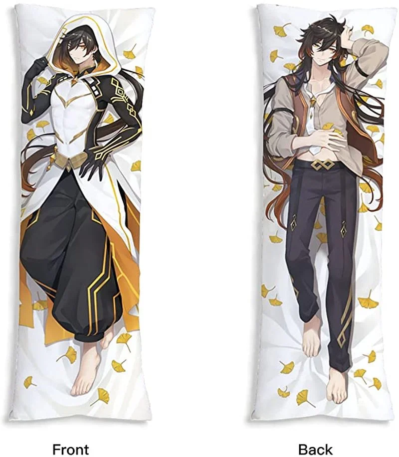 

Game Genshin Impact Zhongli B Pillow Case Hing Body Prop