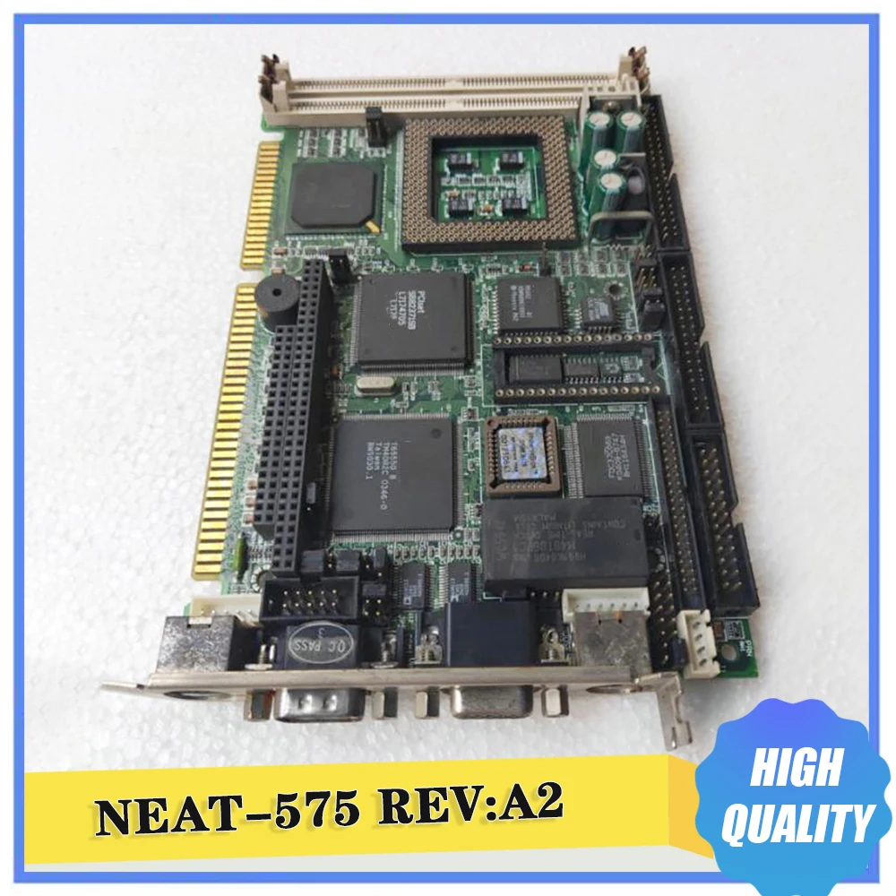 Industrial Control Motherboard 586 Half Long ISA NEAT-575 REV:A2 100% Tested Fast Ship Perfect Work