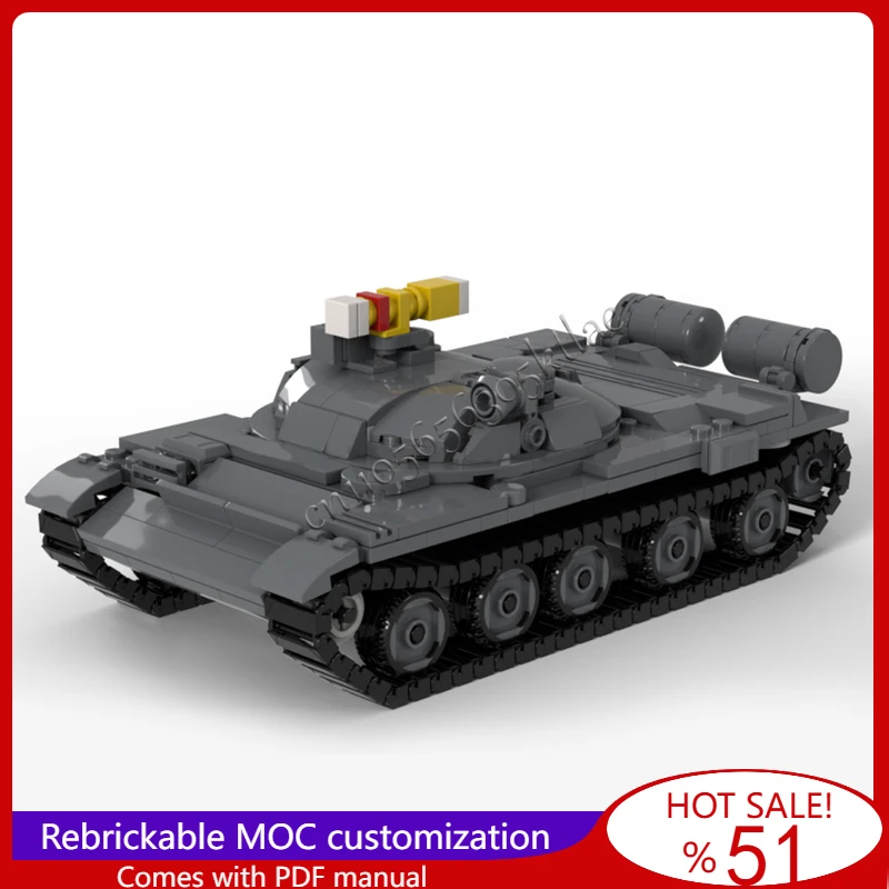 492 Elementy IT 1 Model Niszczyciela Czołgów MOC Klocki Konstrukcyjne Kreatywne Zabawki DIY Do Składania Dla Dzieci Prezent Urodzinowy Niespodzianka