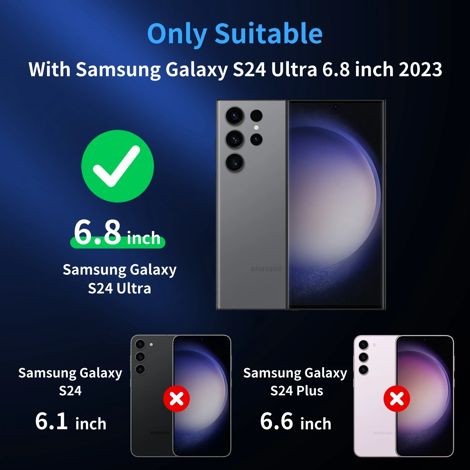 3in1 Full Private Screen Protector For Samsung Galaxy S24 Ultra S24 S 24 Ultra S24Ultra 5G Fingerprint Antispy Protective Glass