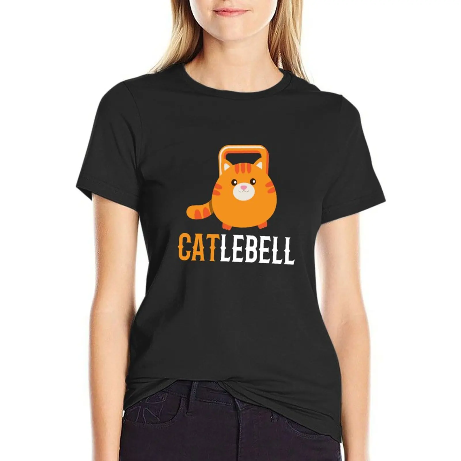 

Catlebell Kettlebell Fitness Training Fit Workout T-Shirt hippie clothes summer top Women clothes