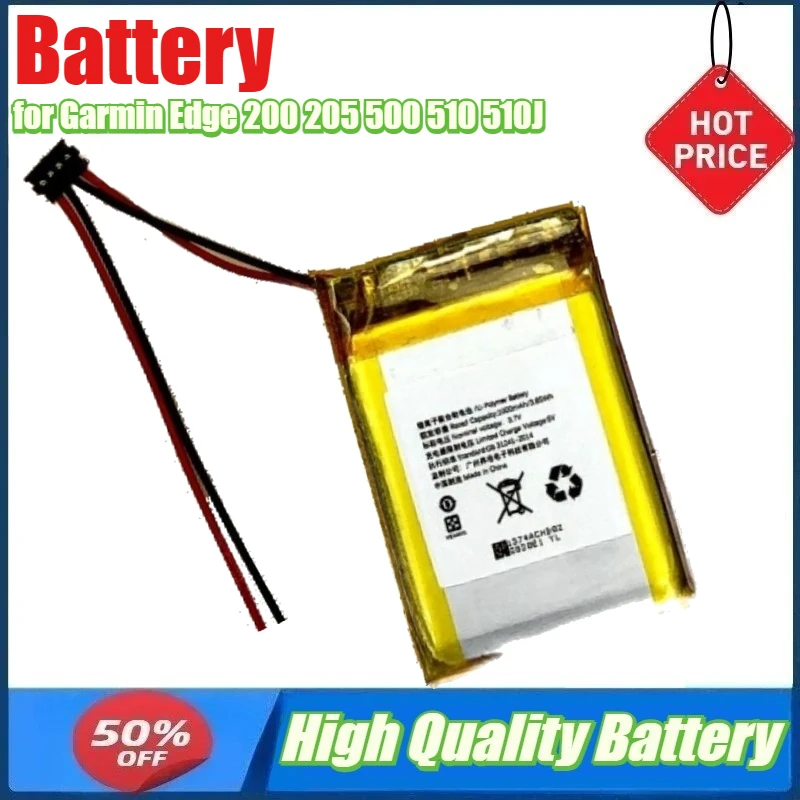 

Battery for Garmin Edge 200 205 500 510 510J 520 530 540 Cycling Computer Battery
