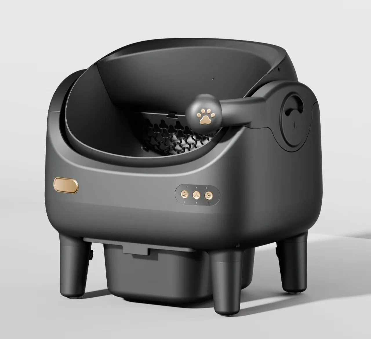 

Open Top Self-Cleaning ca-t Li-tter Box Scoop-free Travel Worry-free Open-Top Design for Comfort and Safety