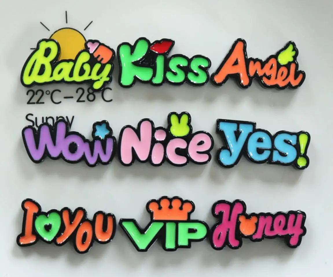 

100pcs Kawaii Flatback Resin Letter Luck Kiss Baby Cabochon DIY Hair Bow Jewelry Phone Decoration Scrapbooking Accessories