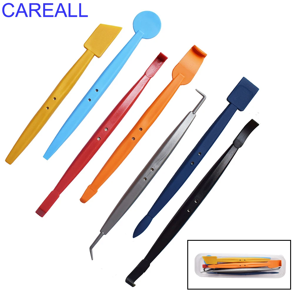 CAREALL Carbon Fiber Film Magnetic Stick Squeegee Window Tint Wrapping Scraper Car Sticker Install Vinyl Applicator Tools Kit