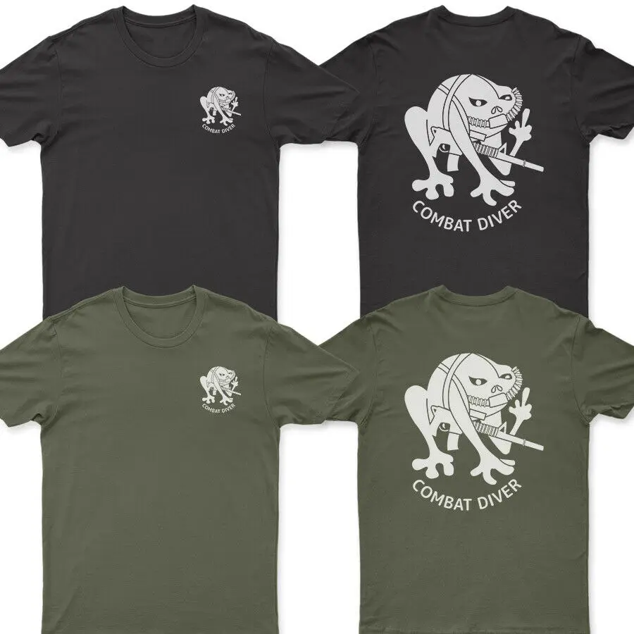 Special Forces Group (Airborne) 1st SFG (A) ODA 125 SCUBA Team Men T-Shirt Short Sleeve Casual 100% Cotton O-Neck Summer Shirt