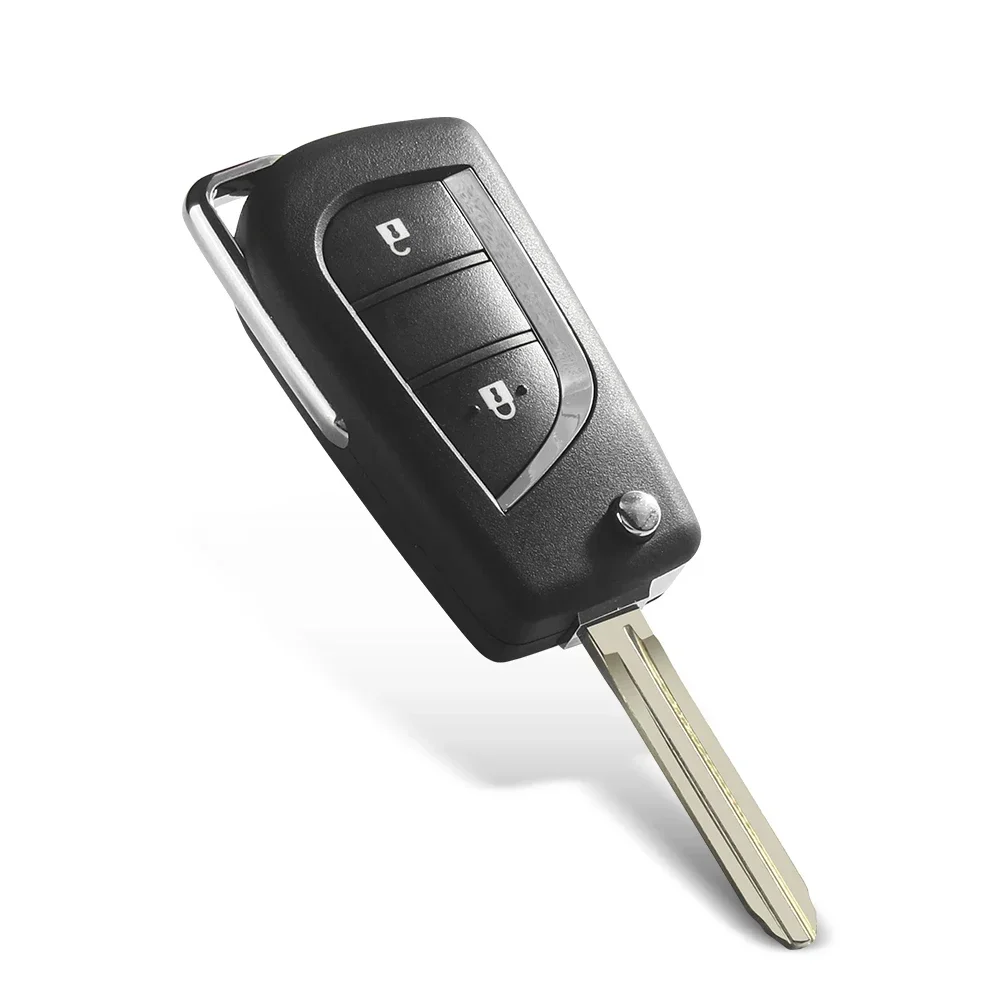 KEYYOU 2/3 przyciski zdalnego sterowania składany klucz do Toyoty Corolla RAV4 przed 2013 TOY48 TOY43 obudowa ostrza