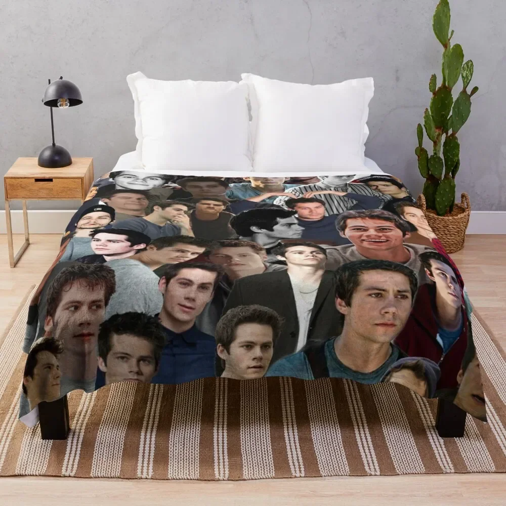 

Dylan o'brien collage Throw Blanket Fashion Sofas sofa bed Softest Blankets