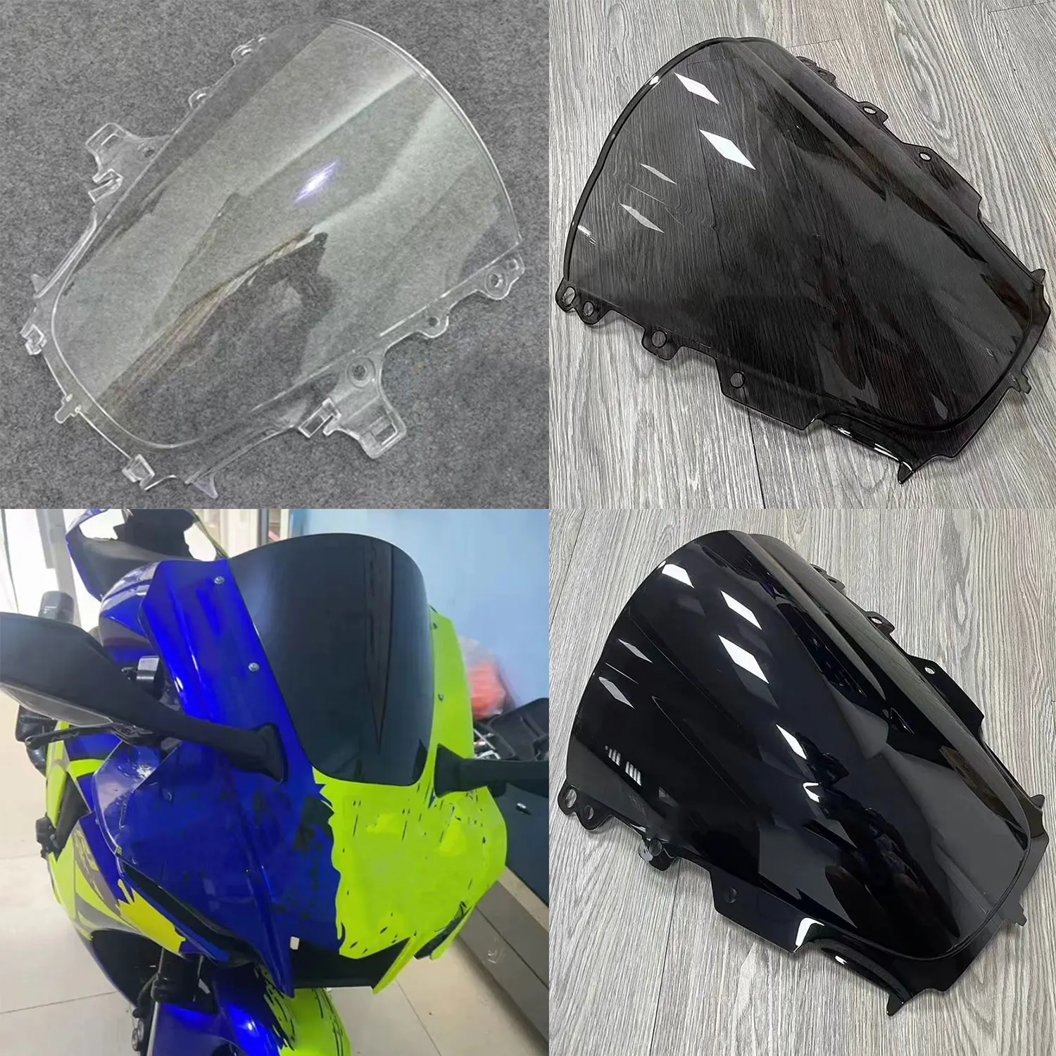 For Yamaha YZF-R1 YZF-R1M 1000 YZF R1 R1M 2020 2021 2022 2023 2024 Windscreen Wind Deflectors Screen Double Bubble Windshield