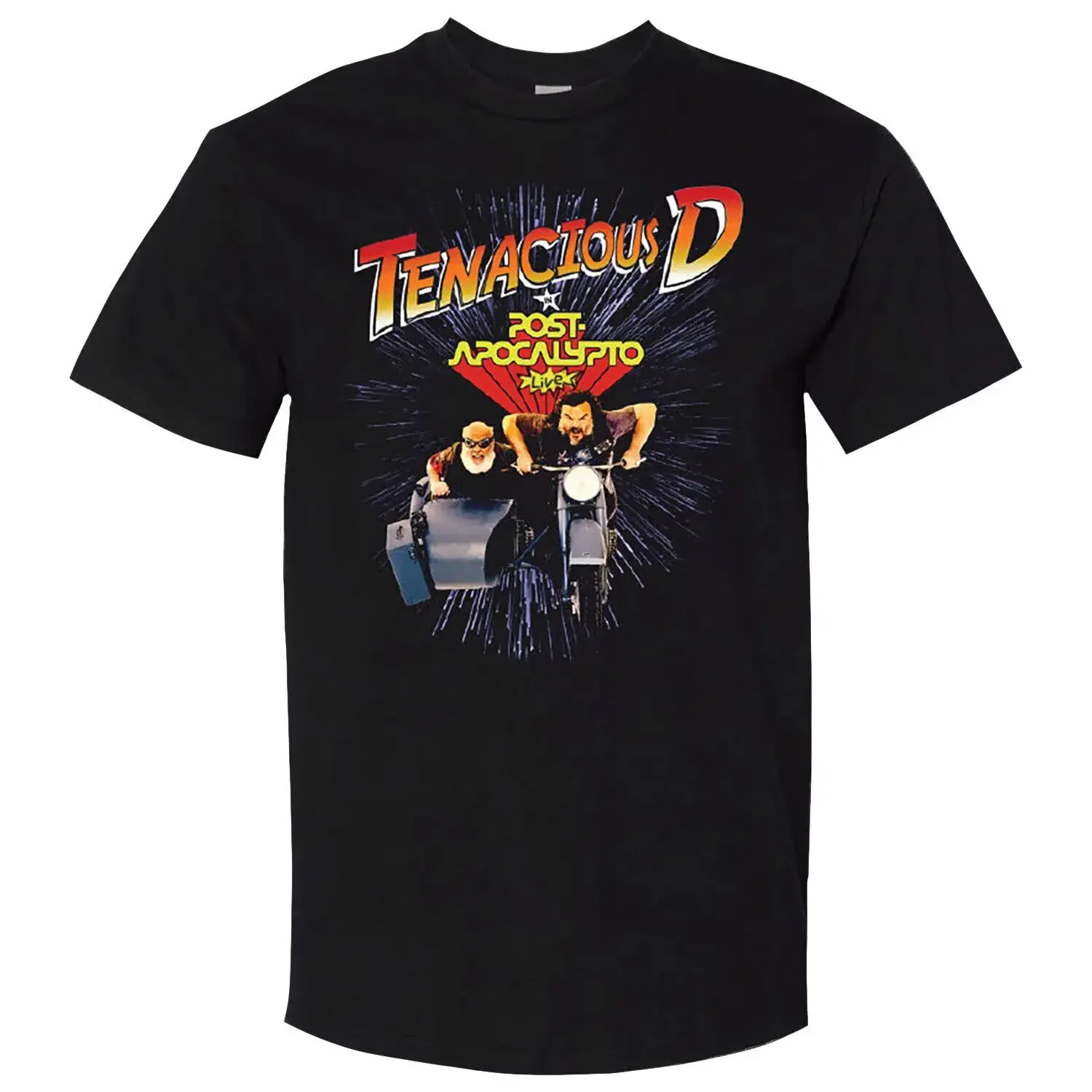 Men'S Tenacious D Motorcycle Tour T Shirt Small Black