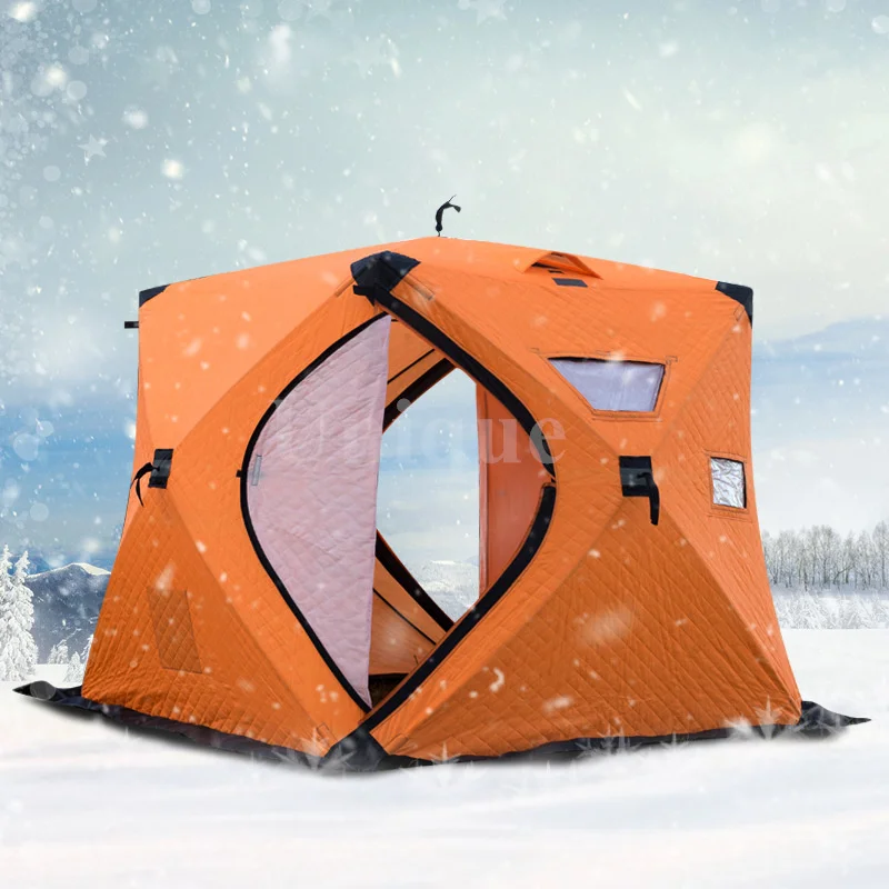 

Portable Outdoor Camping Tent, Automatic, Keep Warm, Thickened Cotton, Ice Fishing, 3-4 Person Use, Winter