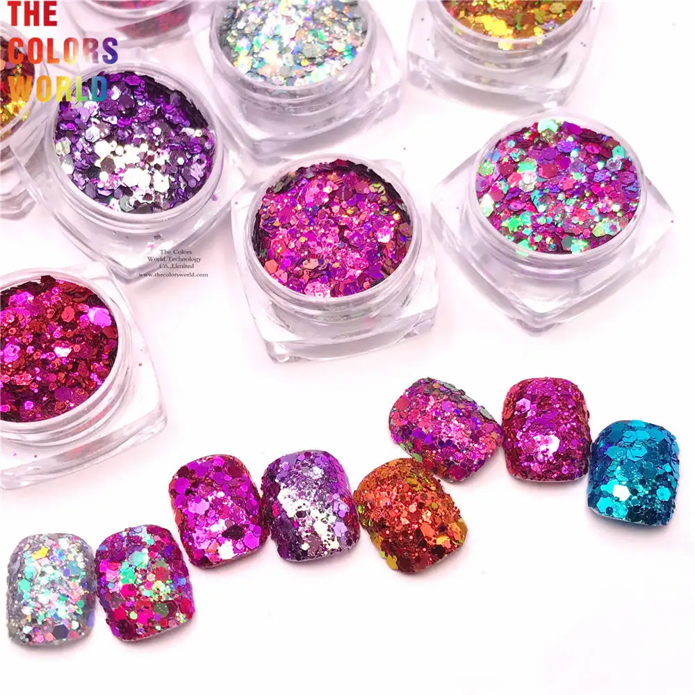 

TCT-603 Chameleon Holographic Holo Color Shift Nails Glitter Nail Art Decoration Manicure uñas Tumblers DIY Festival Accessories