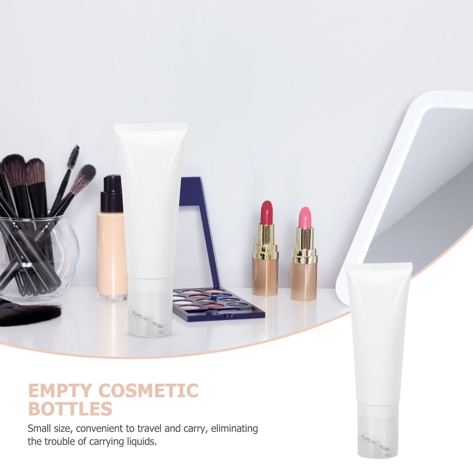 

1Pcs Brightening Cosmetics Roller Bottle Thick Smooth Shockproof Leakproof Empty Bottle for Essential Oils Perfume Body Lotion