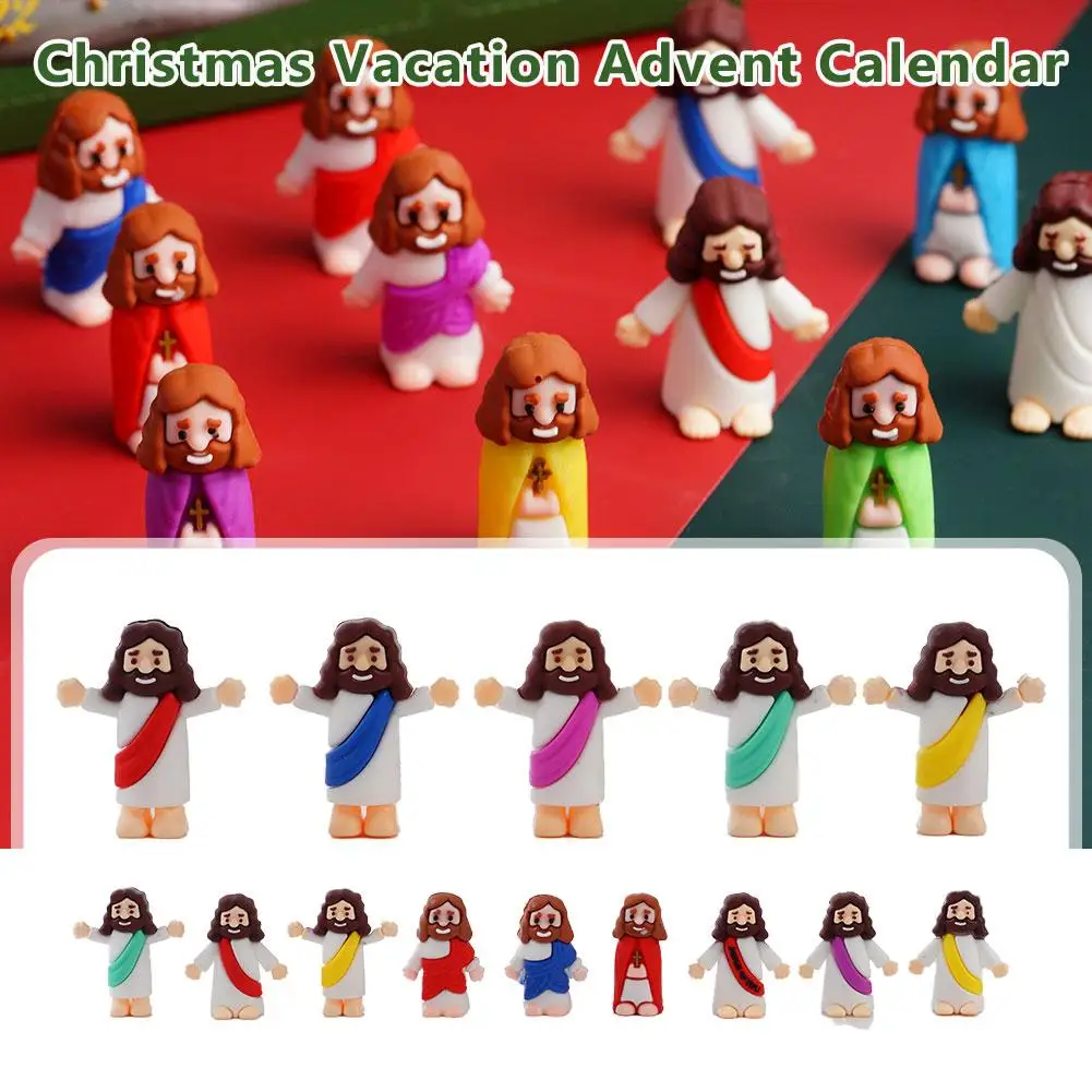 Mini Jesus Figurines 24Pcs Tiny Jesus Toys Little Jesus Figures Jesus Gifts Religious Merry Christ Stuffed Savior Christmas F6L4