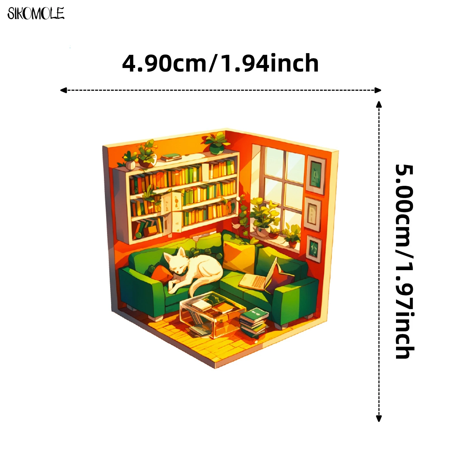 10/30/56PCS Micro Welt Märchen Haus Cartoon Aufkleber Ästhetische Aufkleber DIY Kind Dekoration Laptop Skateboard graffiti Aufkleber