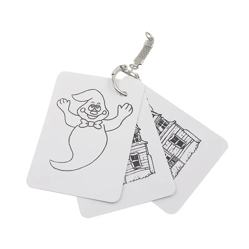 Ghost Escape Magic Tricks Ghost Card Escape From Keychain Close-Up Street Illusions Gimmicks Accessories Funny Props Easy Magic