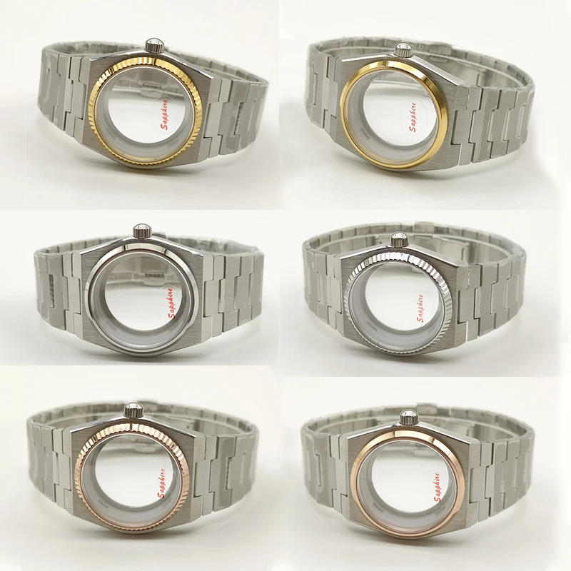 

PRX Super Player Watch Cases Sapphire Glass Case Fits NH35 NH36 NH38 7S26 4R Movement Transparent Back Cover Watch Replace Part