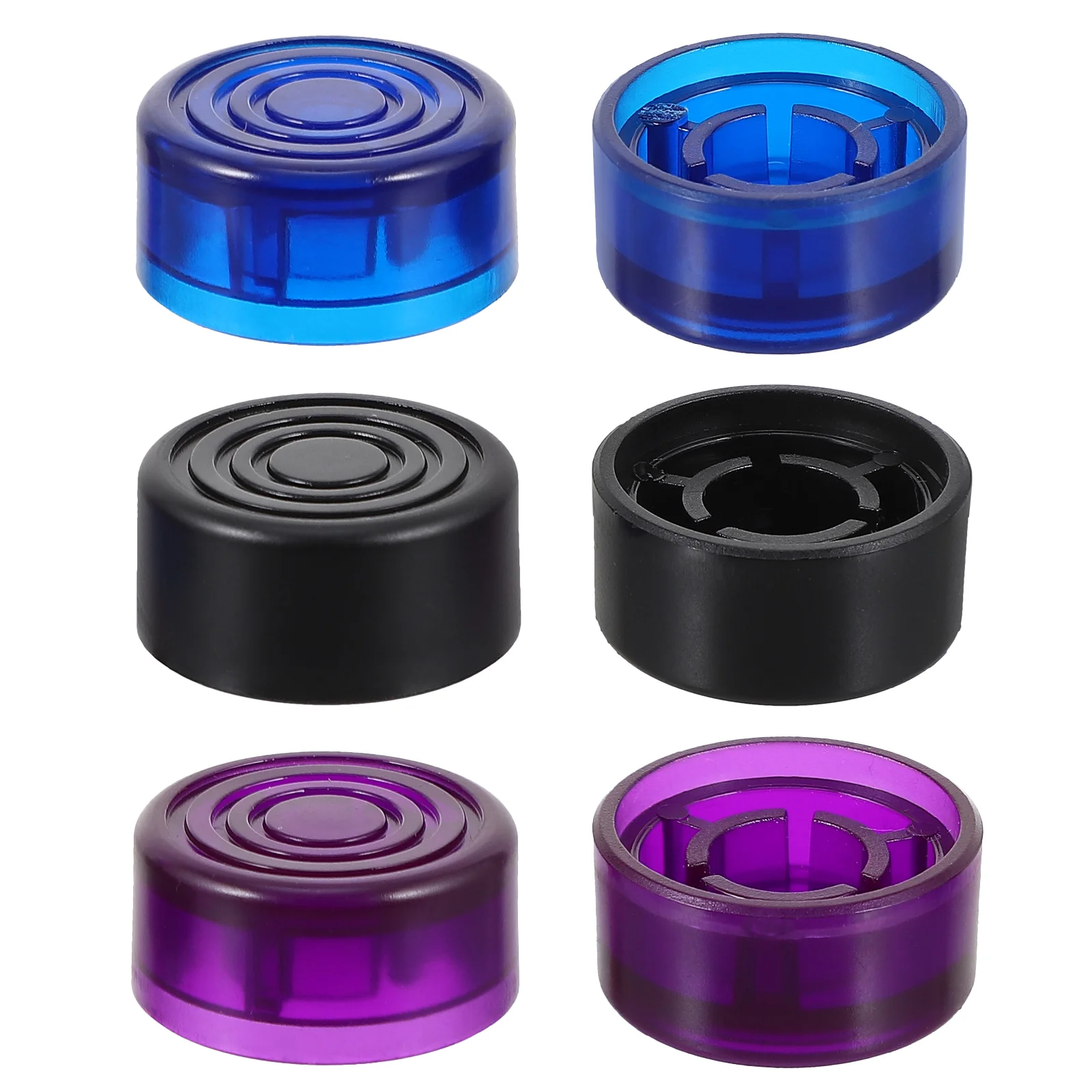 6 Pcs Guitar Knob Effect Toppers Effector Tools Plastic Caps for Pedal Electric Practical Professional Effectors