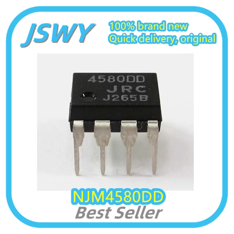 

(10/100pcs) NJM4580DD Silkscreen 4580DD DIP-8 Dual Operational Amplifier Brand New and Authentic Large Quantity in Stock