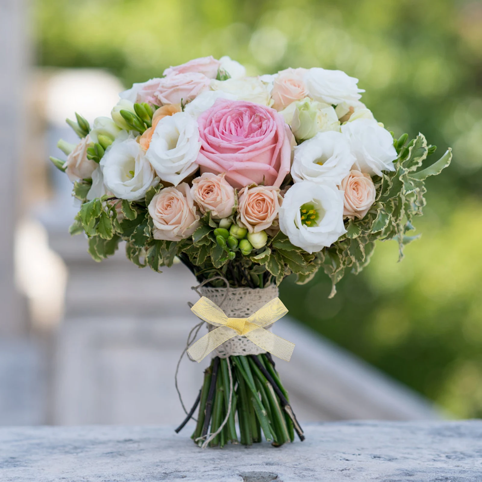 

Gold Glitter Ribbon Shimmery Eye Catching Elegant Gift Wrapping Floral Bouquets Bows DIY Crafts Wedding Party Decor