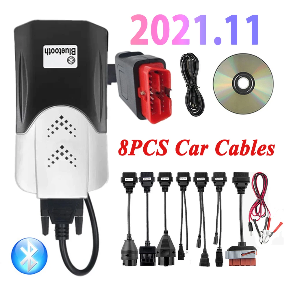 2025 NEW Arrival Vd Ds150e Cdp with Bluetooth 2021.11 KEYGEN on CD/Disk/DVD for Tnesf Delphis Orpdc Car Truck Obd2 Scanner Tools