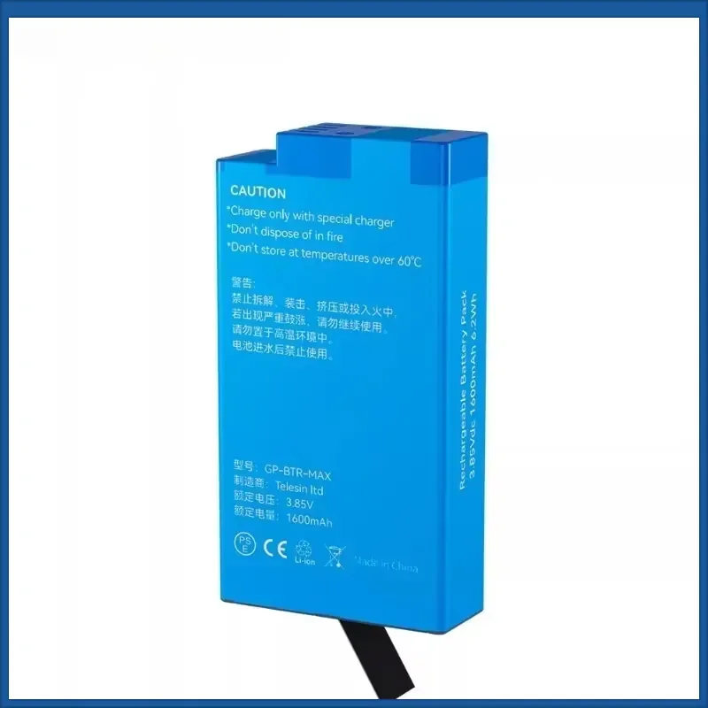 High-Quality New 1600mAh 3.85V Rechargeable Batteries for GOPRO MAX Action Camera Battery Fully Decoded A-grade Battery Cell