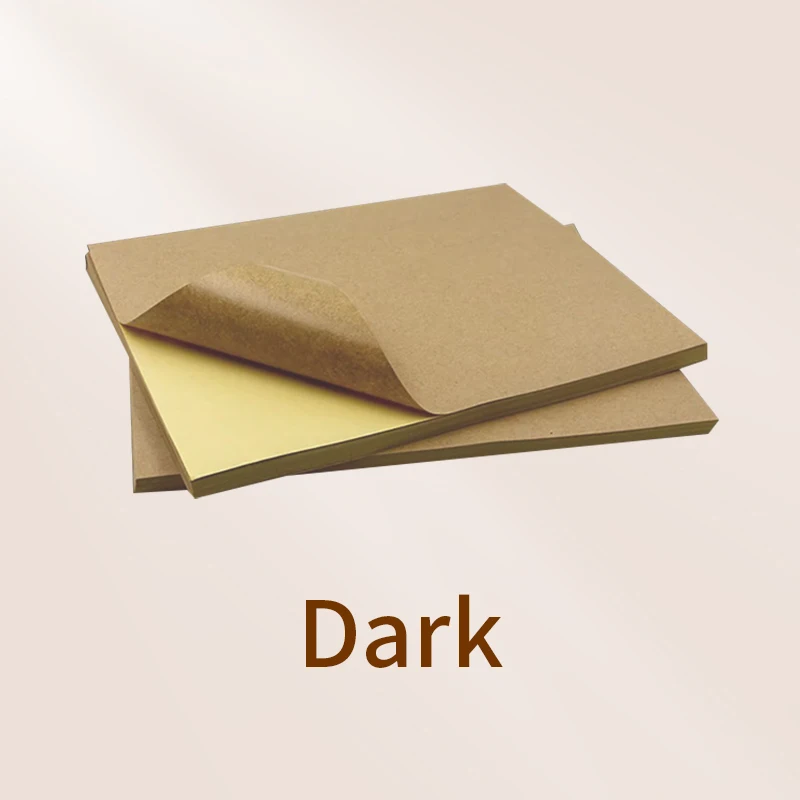 A4 Brown Self-Adhesive Paper A5 Sticker Label Paper  For Inkjet Laser Printer Copier Adhesive backed kraft paper