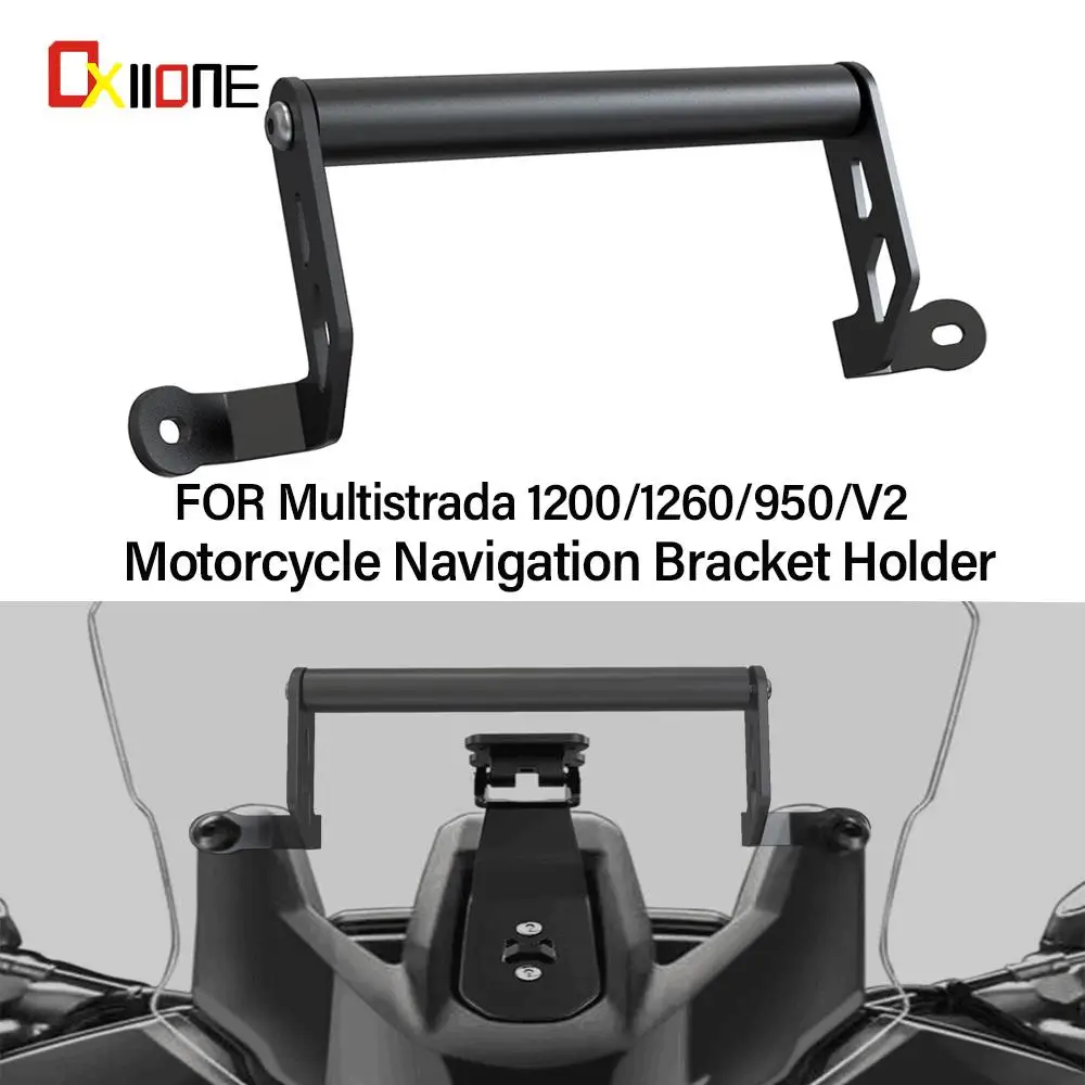 

For Ducati Multistrada 1260 S/ABS/Enduro/Touring/D-Air/Pikes Peak/Grand Tour 2018-2020 GPS Mount Navigation Bracket Phone Holder