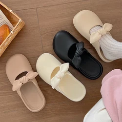 Mary Jane Bow Knot Slippers Platform pantofole da esterno antiscivolo sandali da donna comode infradito scarpe da casa da donna