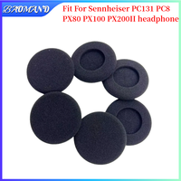 BAOMAND 1 Pair Replacement Foam Ear Pads Pillow Cushion Cover For Sennheiser PC131 PC8 PX80 PX100 PX200II Headphone Headset